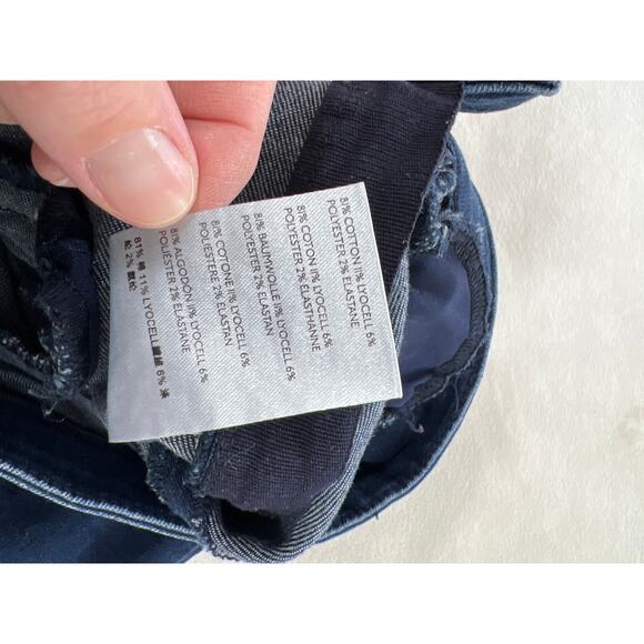 Anthropologie Pilcro Letterpress Front Slits High Rise Skinny Leg Jeans Blue 28 - Picture 6 of 9